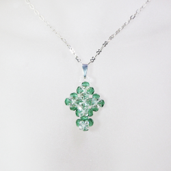 Pendant 45cm - Viridiana-Silver Chain - Pendant 45cm - Laiton argenté